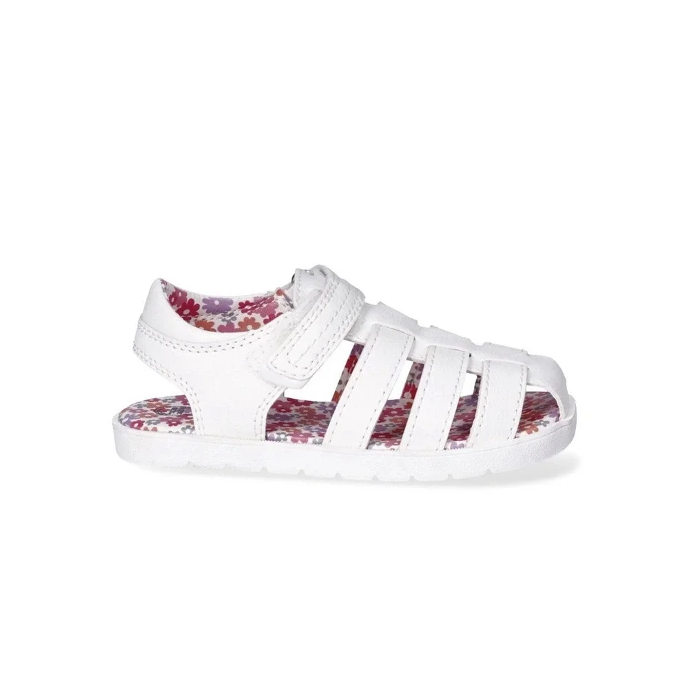Wonder Nation Girl's White Fisherman Sandles NWOB Size 7 Adjustable Strap